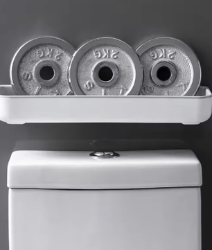 Muurhangend Toiletrek – Badkamer Opbergplank Boven Toilet, Multifunctioneel