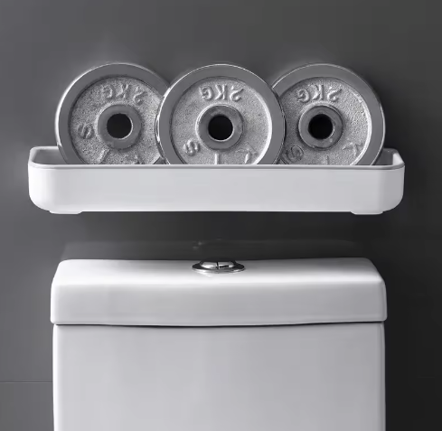Muurhangend Toiletrek – Badkamer Opbergplank Boven Toilet, Multifunctioneel