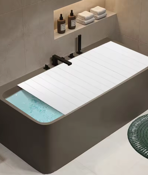 Opvouwbare Badkuiphoes – Waterdichte PVC Badkuipafdekking met Isolatie