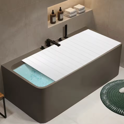 Opvouwbare Badkuiphoes – Waterdichte PVC Badkuipafdekking met Isolatie