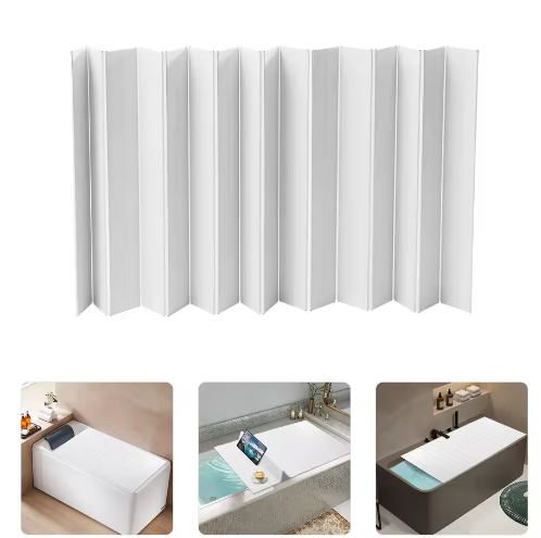 Opvouwbare Badkuiphoes – Waterdichte PVC Badkuipafdekking met Isolatie