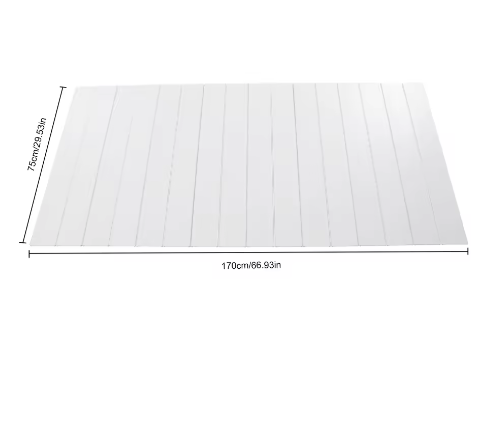 Opvouwbare Badkuip Cover 75 × 170 cm – Waterdichte PVC Badafdekking met Opbergfunctie