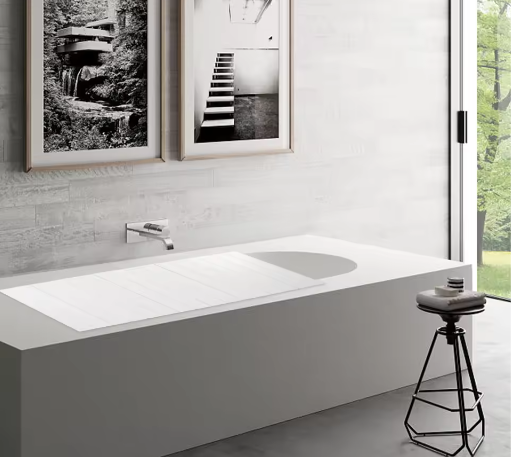 Opvouwbare Badkuiphoes 75 x 170 cm – Waterdicht PVC Badkuipblad