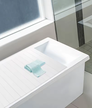 Opvouwbare Badkuiphoes 75 x 170 cm – Waterdicht PVC Badkuipblad