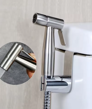 Bidet Handdouche RVS – Intieme Hygiëne Douche met Slang en Houder