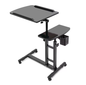 Mobiel Sta-Bureau Verstelbaar met Wielen en Kantelbaar Blad