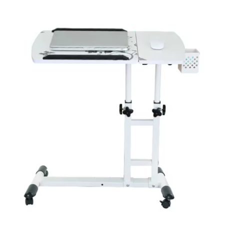 Mobiel Sta-Bureau Verstelbaar met Wielen en Kantelbaar Blad