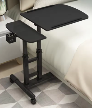 Mobiel Sta-Bureau Verstelbaar met Wielen en Kantelbaar Blad