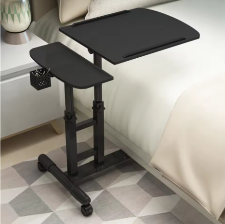 Mobiel Sta-Bureau Verstelbaar met Wielen en Kantelbaar Blad