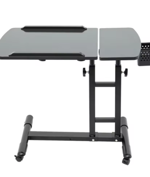 Mobiel Sta-Bureau Verstelbaar met Wielen en Kantelbaar Blad