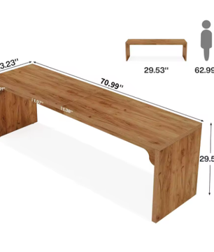 Extra Lang Bureau 180 cm – Dubbel Werkbureau voor Thuis en Kantoor