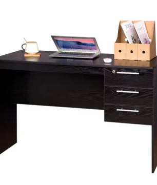 Kantoorcomputerbureau met 3 Laden en Slot – Spaanplaat Werktafel