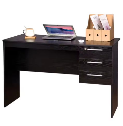 Kantoorcomputerbureau met 3 Laden en Slot – Spaanplaat Werktafel