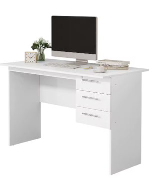 Kantoorcomputerbureau met 3 Laden en Slot – Spaanplaat Werktafel