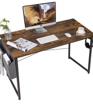 Bureau PC Tafel 120x60cm met Opbergtas – Stabiel Laptop Bureau
