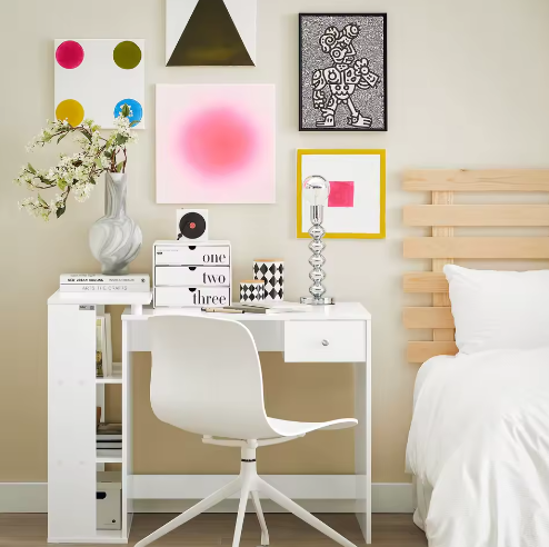 Bureau met Lade en 3 Opbergruimtes – Kindertafel en Werktafel 101x76x60 cm