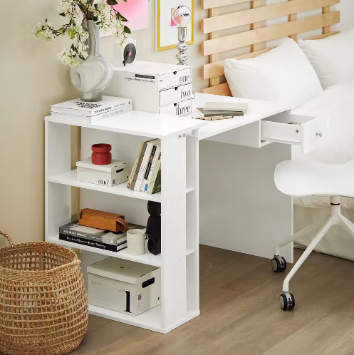 Bureau met Lade en 3 Opbergruimtes – Kindertafel en Werktafel 101x76x60 cm