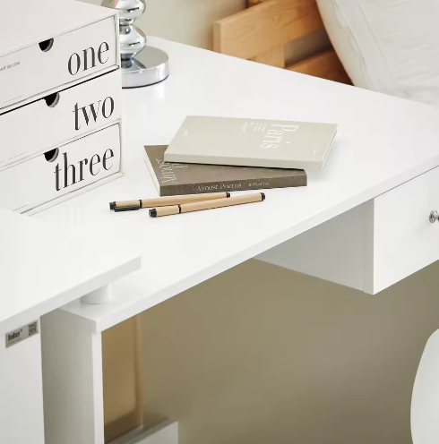 Bureau met Lade en 3 Opbergruimtes – Kindertafel en Werktafel 101x76x60 cm