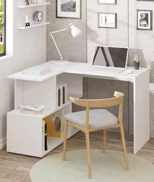 Stabiel Werk- en Studiebureau – PC Tafel met Opbergruimte 100x40 cm