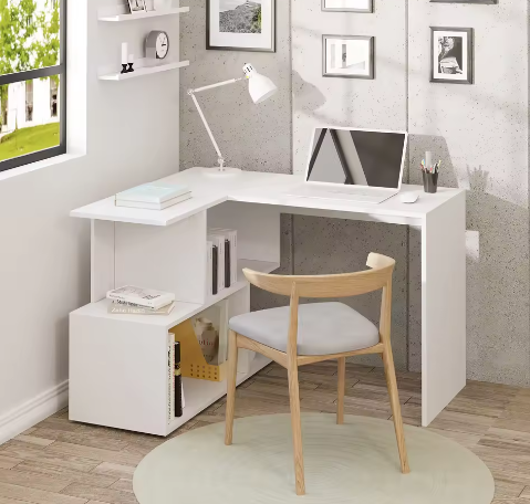 Stabiel Werk- en Studiebureau – PC Tafel met Opbergruimte 100x40 cm