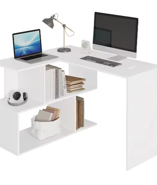 Stabiel Werk- en Studiebureau – PC Tafel met Opbergruimte 100x40 cm