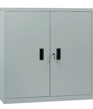 Afsluitbare Archiefkast – Met Metalen Beveiliging, Verstelbare Plank en Multifunctioneel Werkblad, 90×92×40 cm