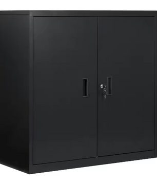 Afsluitbare Archiefkast – Met Metalen Beveiliging, Verstelbare Plank en Multifunctioneel Werkblad, 90×92×40 cm