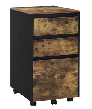 Mobiele archiefkast met 3 laden en wielen – kantoor opbergkast 40×70×40 cm