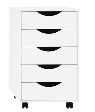 Mobiele Archiefkast met 5 Lades – Rolcontainer voor Kantoor en Bureau