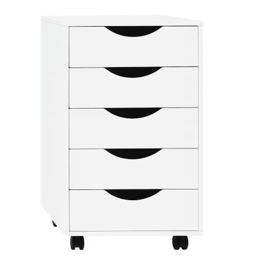 Mobiele Archiefkast met 5 Lades – Rolcontainer voor Kantoor en Bureau