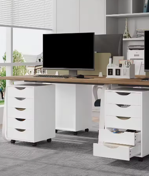 Mobiele Archiefkast met 5 Lades – Rolcontainer voor Kantoor en Bureau