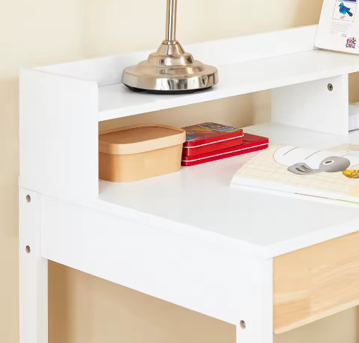 Compact Bureau met Opbergruimte en 2 Lades voor Thuiskantoor