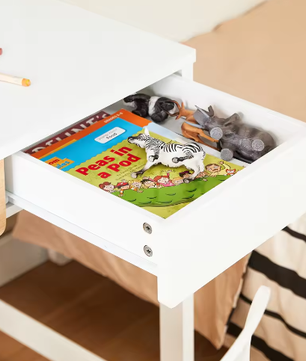 Compact Bureau met Opbergruimte en 2 Lades voor Thuiskantoor