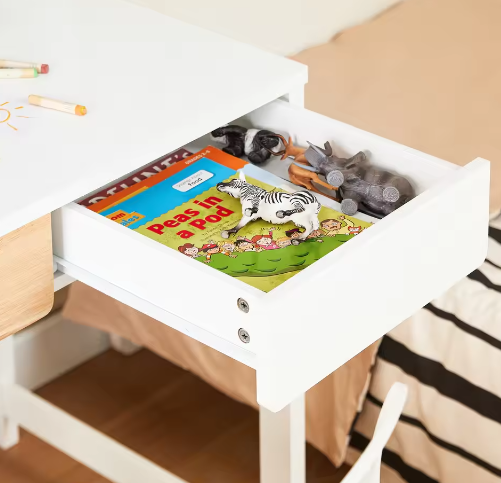 Compact Bureau met Opbergruimte en 2 Lades voor Thuiskantoor