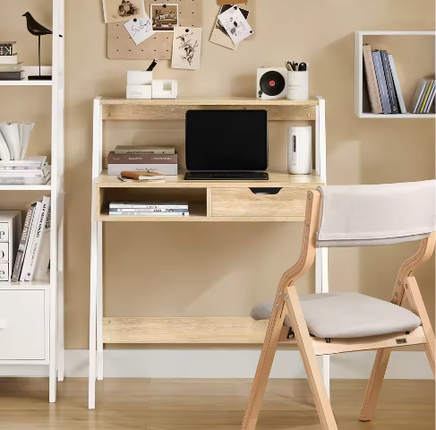 Bureau met Lade en Opbergvak – Computertafel met Plank