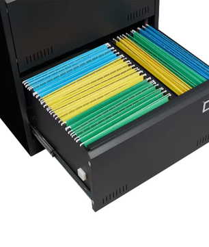 Metalen archiefkast met 2 laden en slot – Verticale kantoor archiefkast A4/Letter