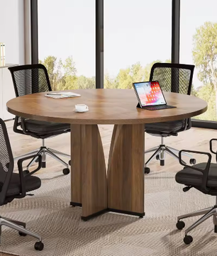 Ronde vergadertafel 99 cm – compacte tafel voor 4 personen