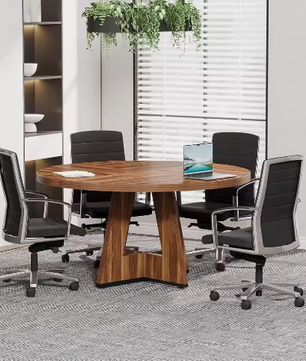 Ronde vergadertafel 99 cm – compacte tafel voor 4 personen