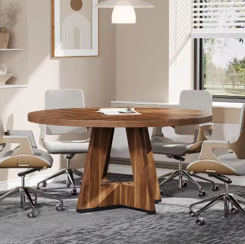 Ronde vergadertafel 99 cm – compacte tafel voor 4 personen