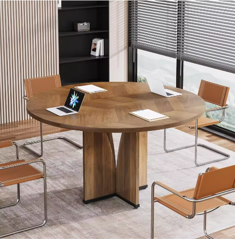 Ronde vergadertafel 99 cm – compacte tafel voor 4 personen