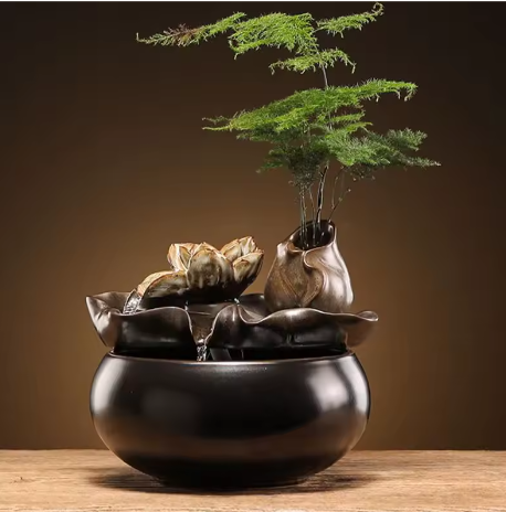 Keramische Waterfontein voor Kat en Hond – Stille Drinkfontein en Zen Decor voor Binnen