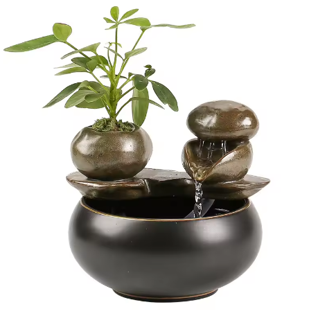 Keramische Waterfontein voor Kat en Hond – Stille Drinkfontein en Zen Decor voor Binnen