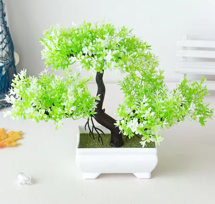 Kunstmatige Bonsai Plant in Pot – Zen Tafeldecoratie voor Thuis en Kantoor