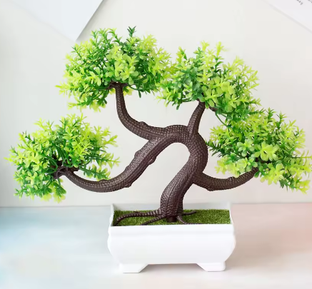 Kunstmatige Bonsai Plant in Pot – Zen Tafeldecoratie voor Thuis en Kantoor