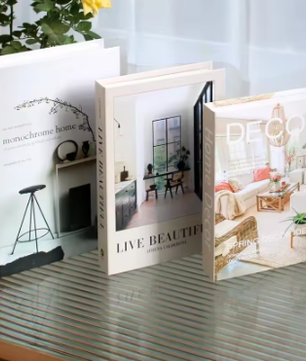 Set van 3 Opvouwbare Decoratieve Boeken – Mode en Stijlvolle Woonkamer Ornamenten