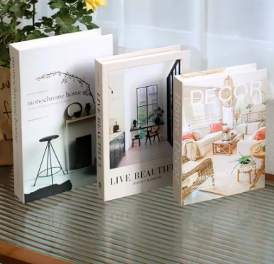 Set van 3 Opvouwbare Decoratieve Boeken – Mode en Stijlvolle Woonkamer Ornamenten