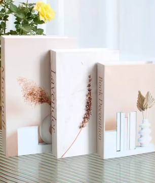 Set van 3 Opvouwbare Decoratieve Boeken – Mode en Stijlvolle Woonkamer Ornamenten