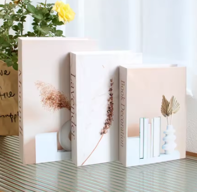 Set van 3 Opvouwbare Decoratieve Boeken – Mode en Stijlvolle Woonkamer Ornamenten