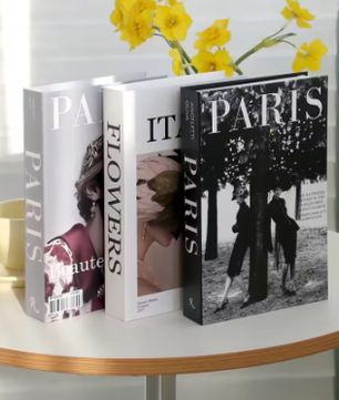 Set van 3 Opvouwbare Decoratieve Boeken – Mode en Stijlvolle Woonkamer Ornamenten