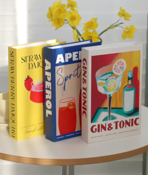 Set van 3 Opvouwbare Decoratieve Boeken – Mode en Stijlvolle Woonkamer Ornamenten